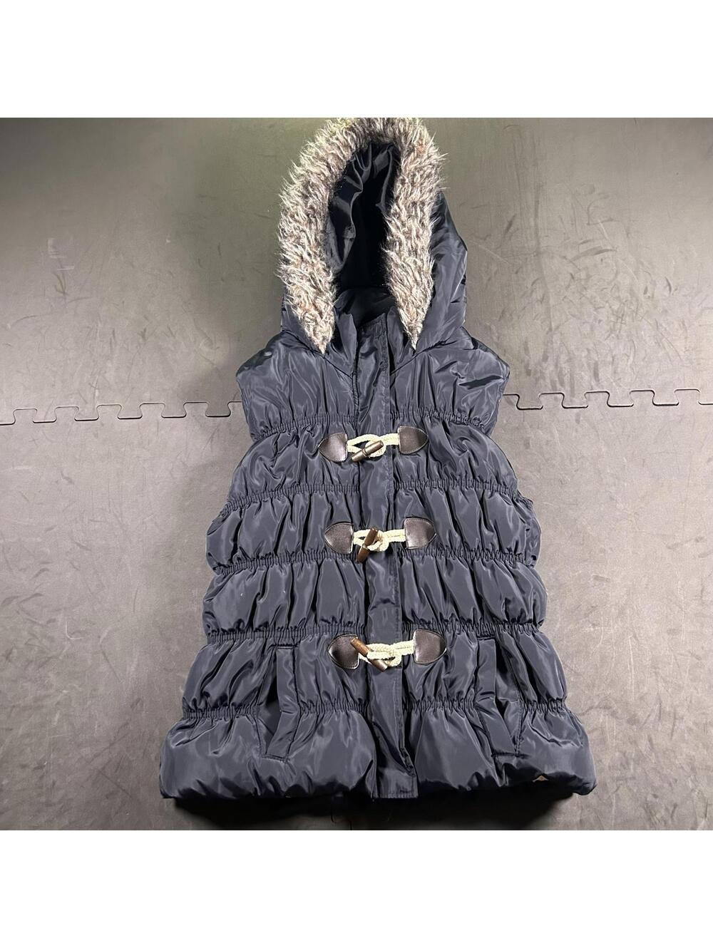 Ci sonó Women's Black Hooded Puffer Vest size L